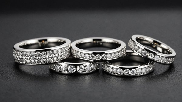 Belles bagues en acier inoxydable pour femmes élégantes